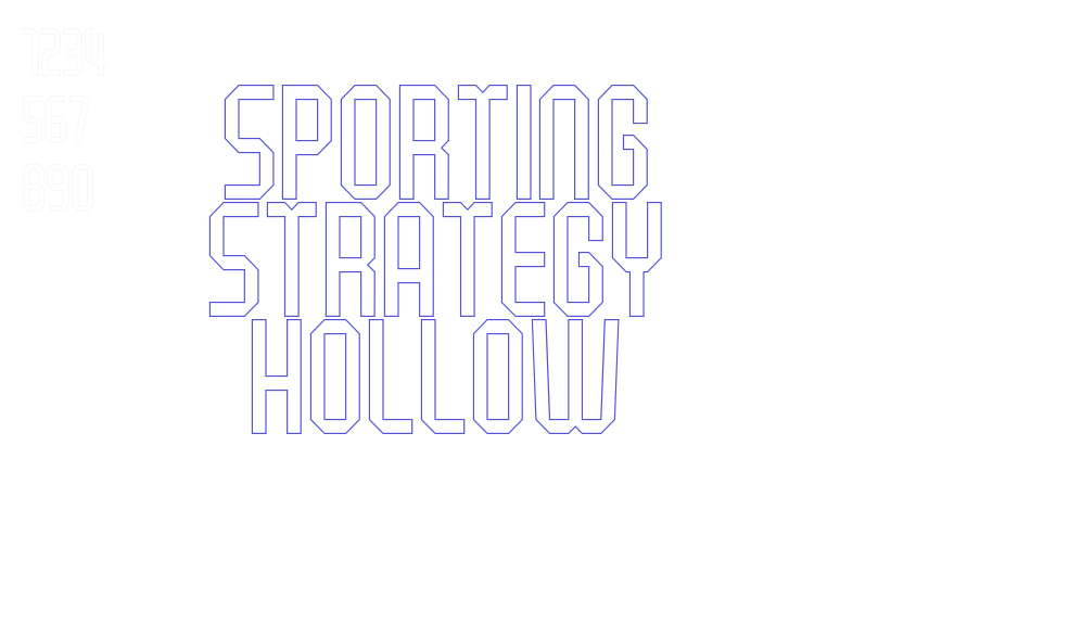 Sporting Strategy Hollow-font-download