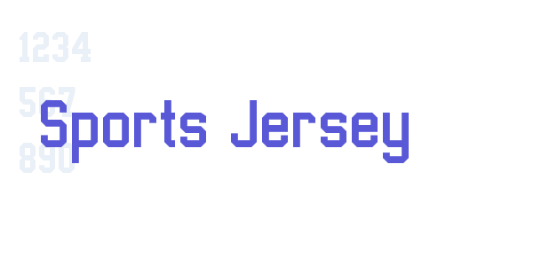 Sports Jersey font free