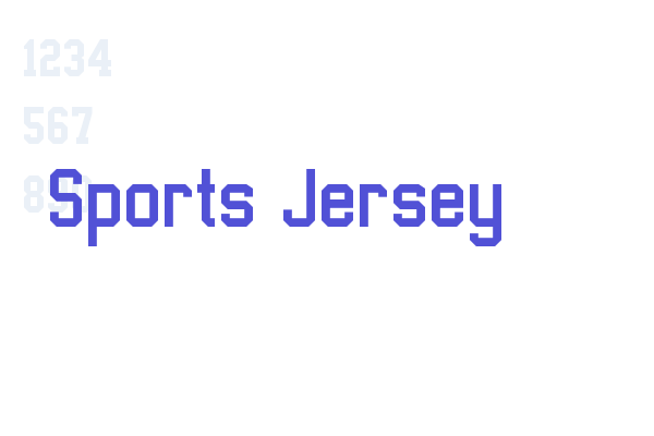 Sports Jersey Font Download