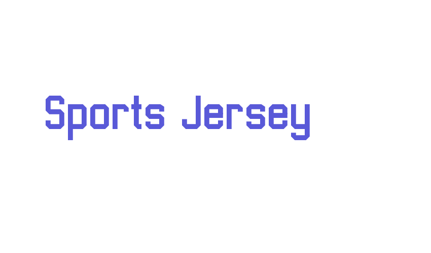 Sports Jersey Font