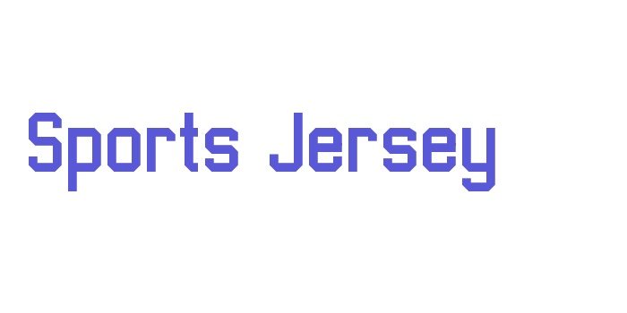 Sports Jersey Font