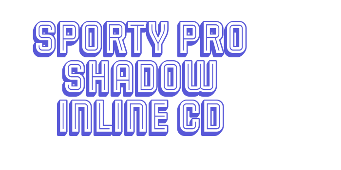 Sporty Pro Shadow Inline CD Font Download