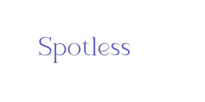 Spotless Font Download