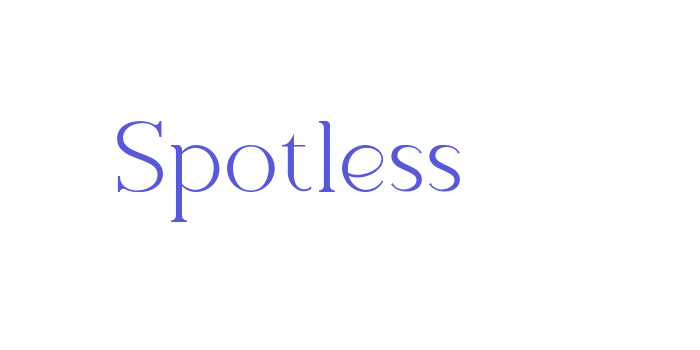 Spotless Font