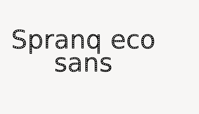 Spranq eco sans font download