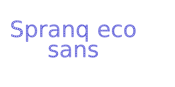 Spranq eco sans Font Download