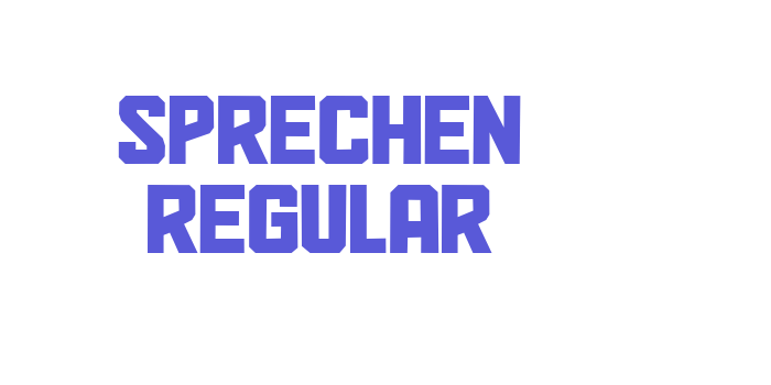 Sprechen Regular Font Download