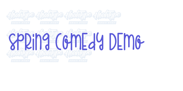 Spring Comedy Demo font