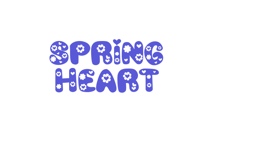 Spring Heart Font Download