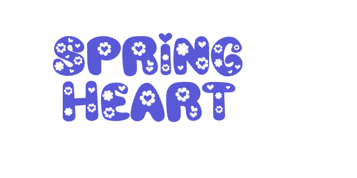 Spring Heart Font