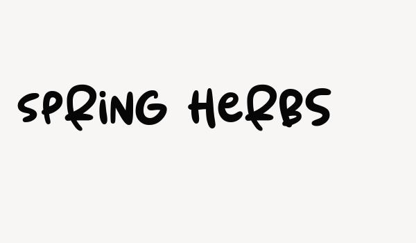 Spring Herbs Font