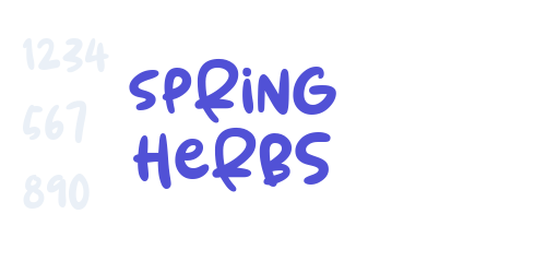 Spring Herbs-font-download