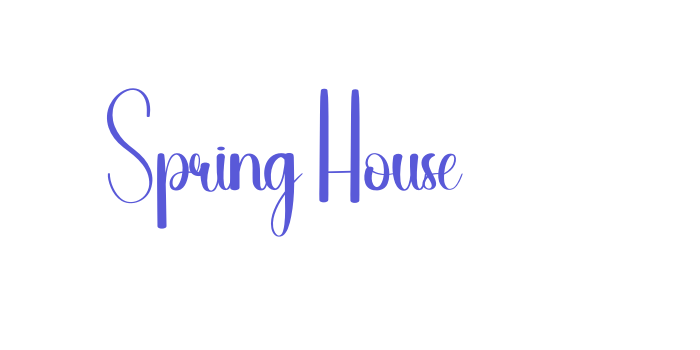 Spring House Font Download