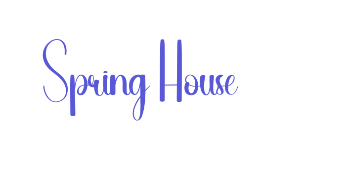 Spring House Font