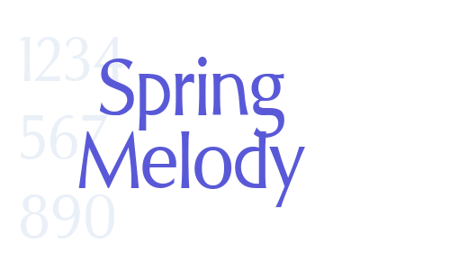 Spring Melody Font Download