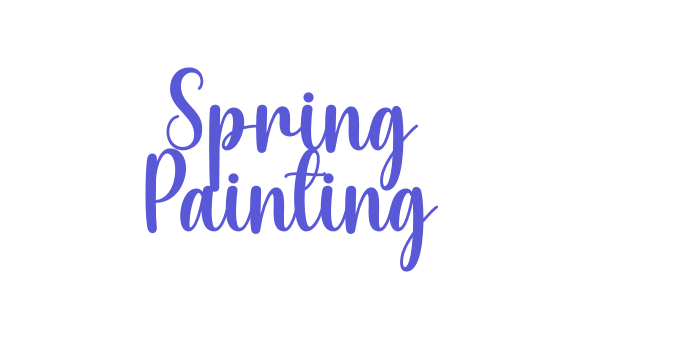 Spring Painting Font Download