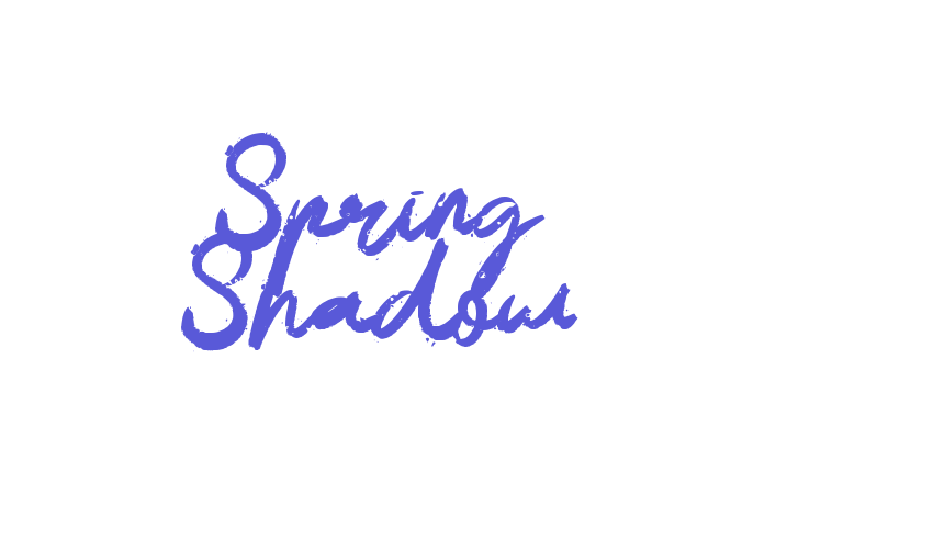 Spring Shadow Font