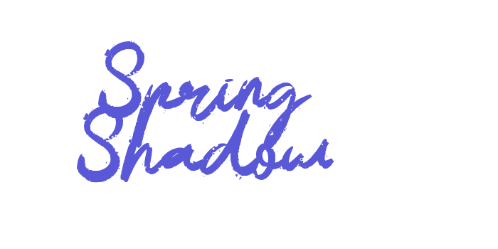 Spring Shadow Font