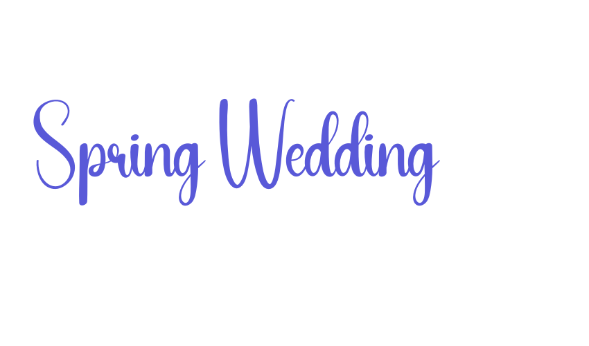 Spring Wedding Font Download