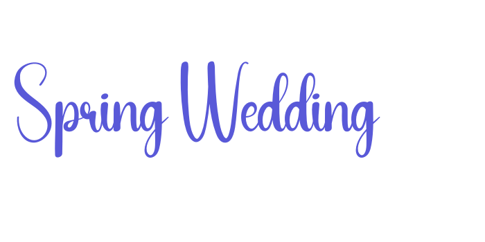 Spring Wedding Font Download