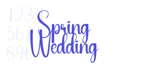 Spring Wedding-font-download