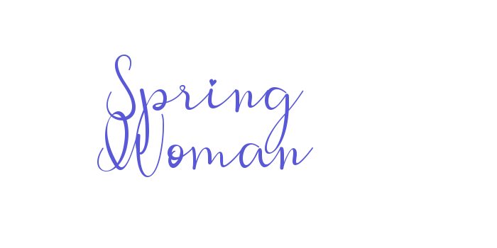 Spring Woman Font Download