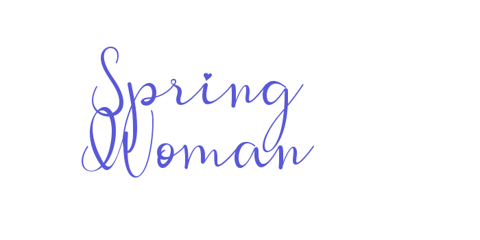 Spring Woman Font