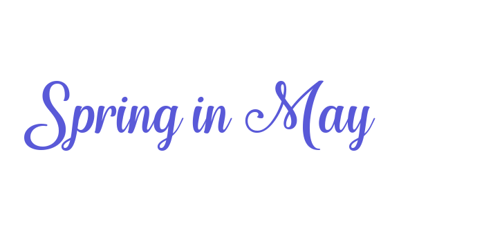 Spring in May Font