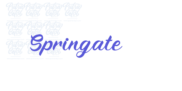 Springate font