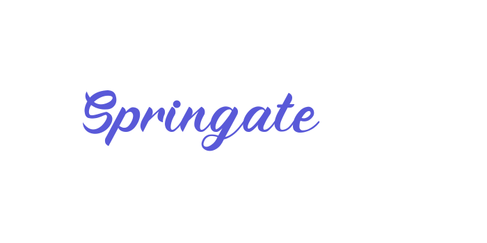 Springate Font Download