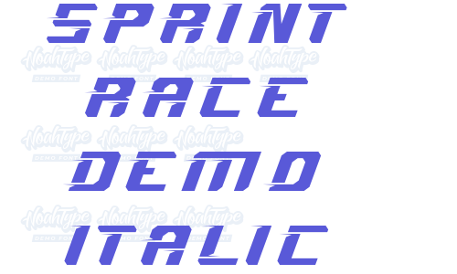 Sprint Race Demo Italic Font