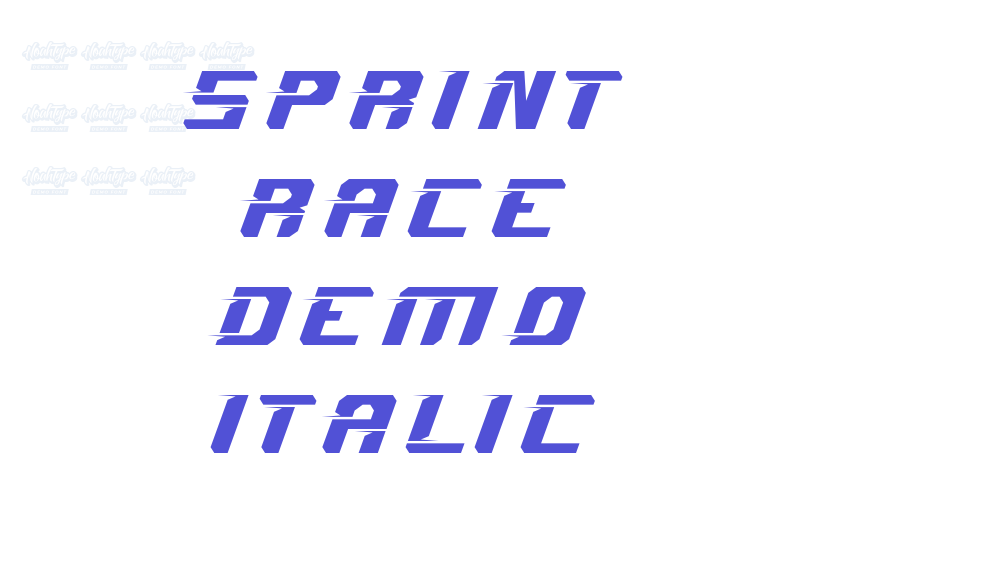 Sprint Race Demo Italic-font-download