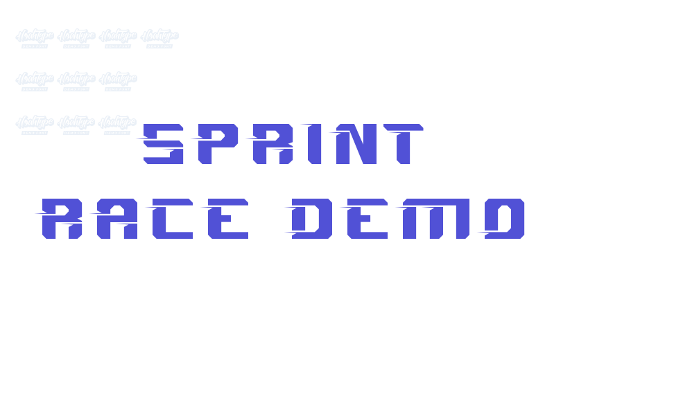 Sprint Race Demo-font-download