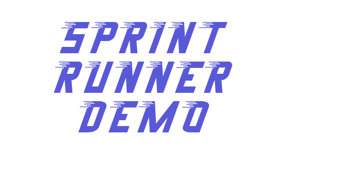 Sprint Runner Demo Font Download