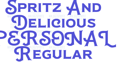Spritz And Delicious PERSONAL Regular-font-download