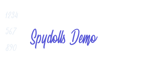 Spydolls Demo font free