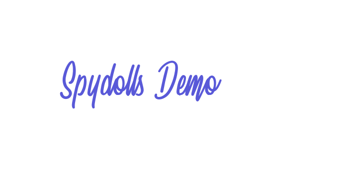 Spydolls Demo Font