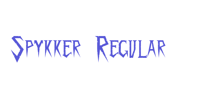 Spykker Regular Font Download