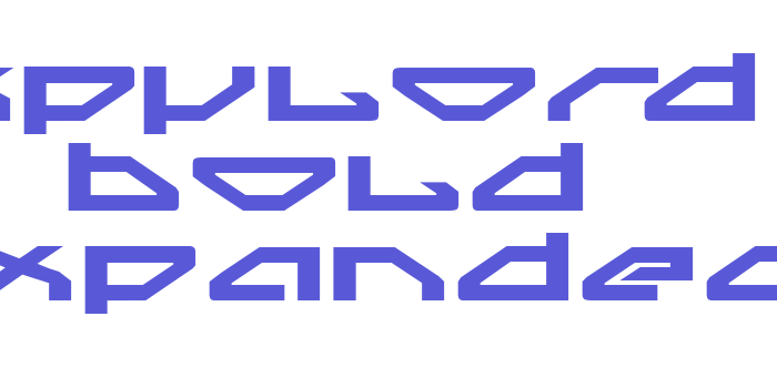 Spylord Bold Expanded Font Download