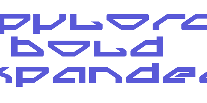 Spylord Bold Expanded Font