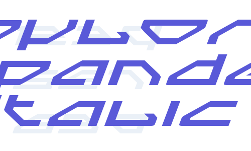 Spylord Expanded Italic Font