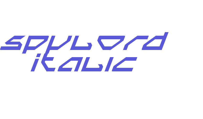 Spylord Italic Font