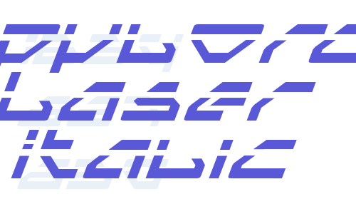 Spylord Laser Italic Font