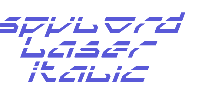 Spylord Laser Italic Font Download