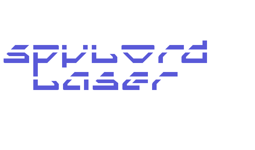 Spylord Laser Font