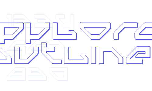 Spylord Outline Font