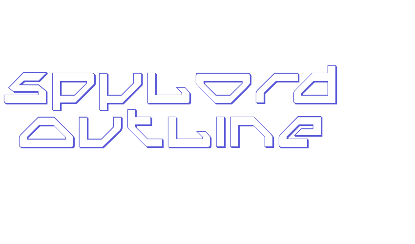 Spylord Outline Font