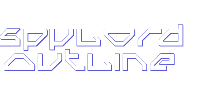 Spylord Outline Font Download