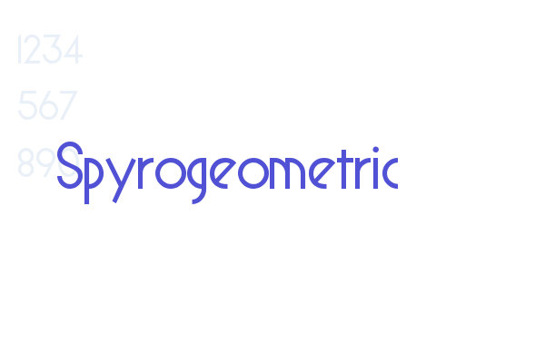 Spyrogeometric