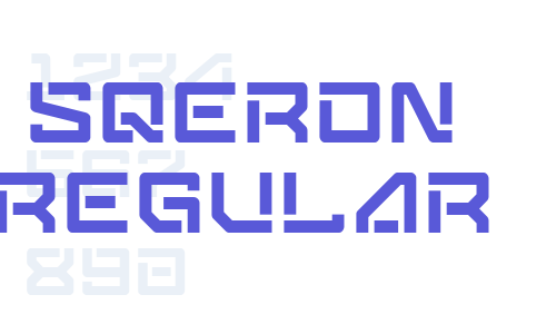 Sqeron Regular Font Download